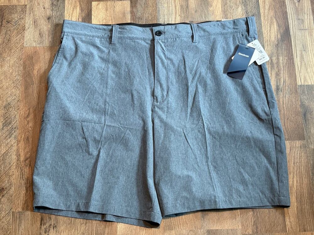 Reebok Golf Mens Shorts Size 48 Gray Comfort Waistband Lightweight NEW!